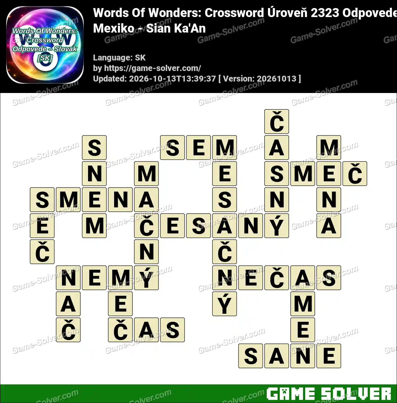 Words Of Wonders: Crossword Úroveň 2323 Odpovede – Mexiko – Sian Ka’An